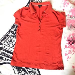 Talbots Orange Polo